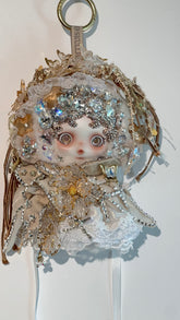 Luxury Swarovski Crystal SKULLPANDA Cage-Uncage Plush Doll | Shanghai Limited Edition | Fully Hand-Embellished | Customizable