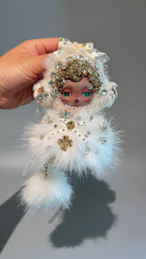 Luxury SKULLPANDA “Sandman” Doll | Swarovski Crystal Details | Premium Doll Outfit | Handmade & Customizable