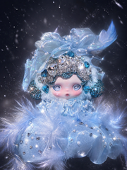 Luxury SKULLPANDA “Song of Snow” Doll | Swarovski Crystal Details | Premium Doll Outfit | Handmade Custom Design
