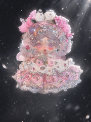 Luxury SKULLPANDA “Windflower” Doll | Swarovski Crystal Details | Premium Doll Outfit | Handmade & Customizable