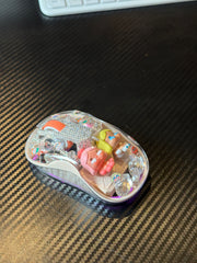 CRYBABY Wireless Mouse｜Handmade Bling Crystal Custom Design