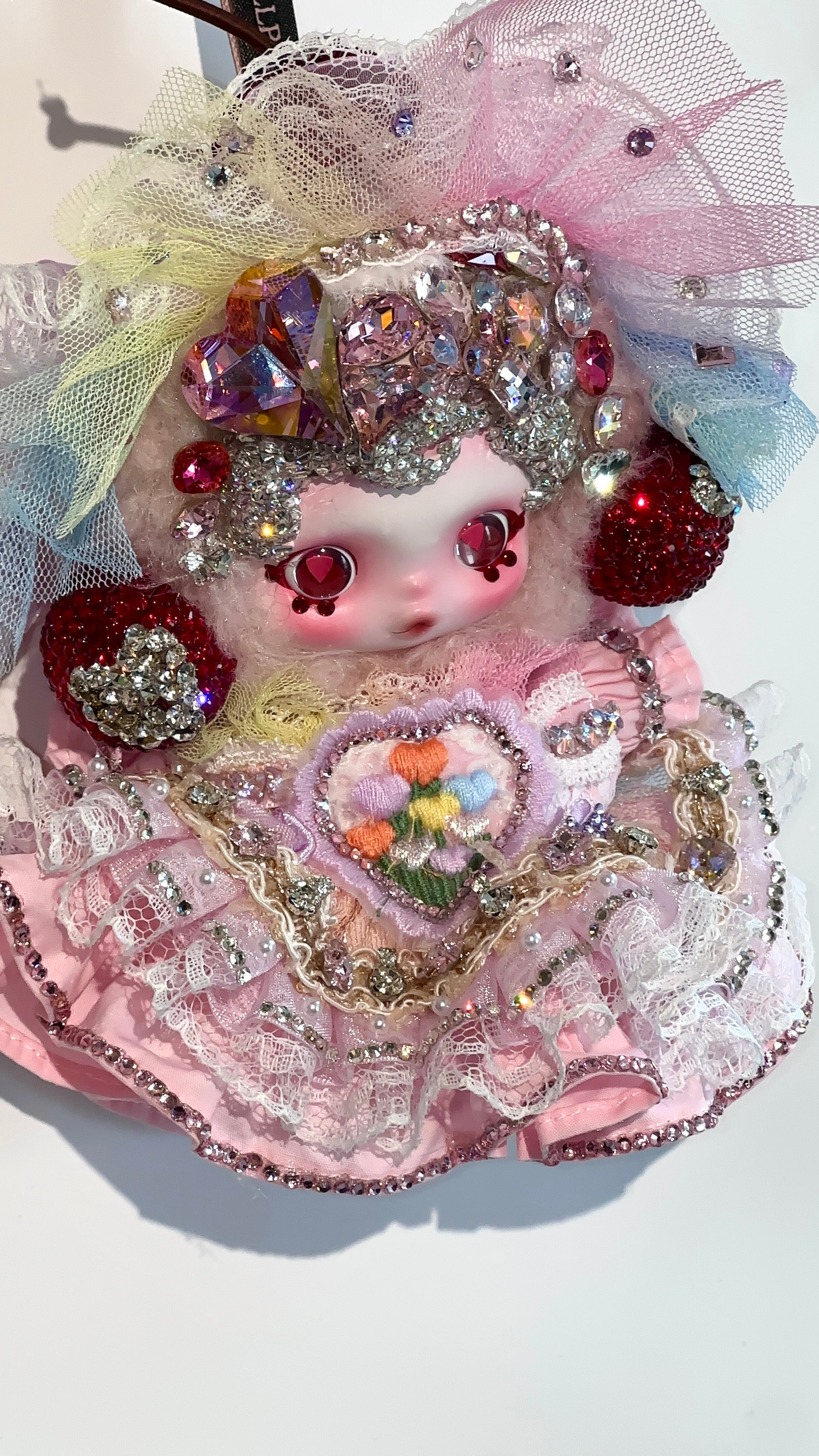 Luxury SKULLPANDA “Moldy Muffin” Doll | Swarovski Crystal Details | Premium Doll Outfit | Handmade & Customizable