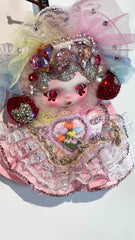 Luxury SKULLPANDA “Moldy Muffin” Doll | Swarovski Crystal Details | Premium Doll Outfit | Handmade & Customizable