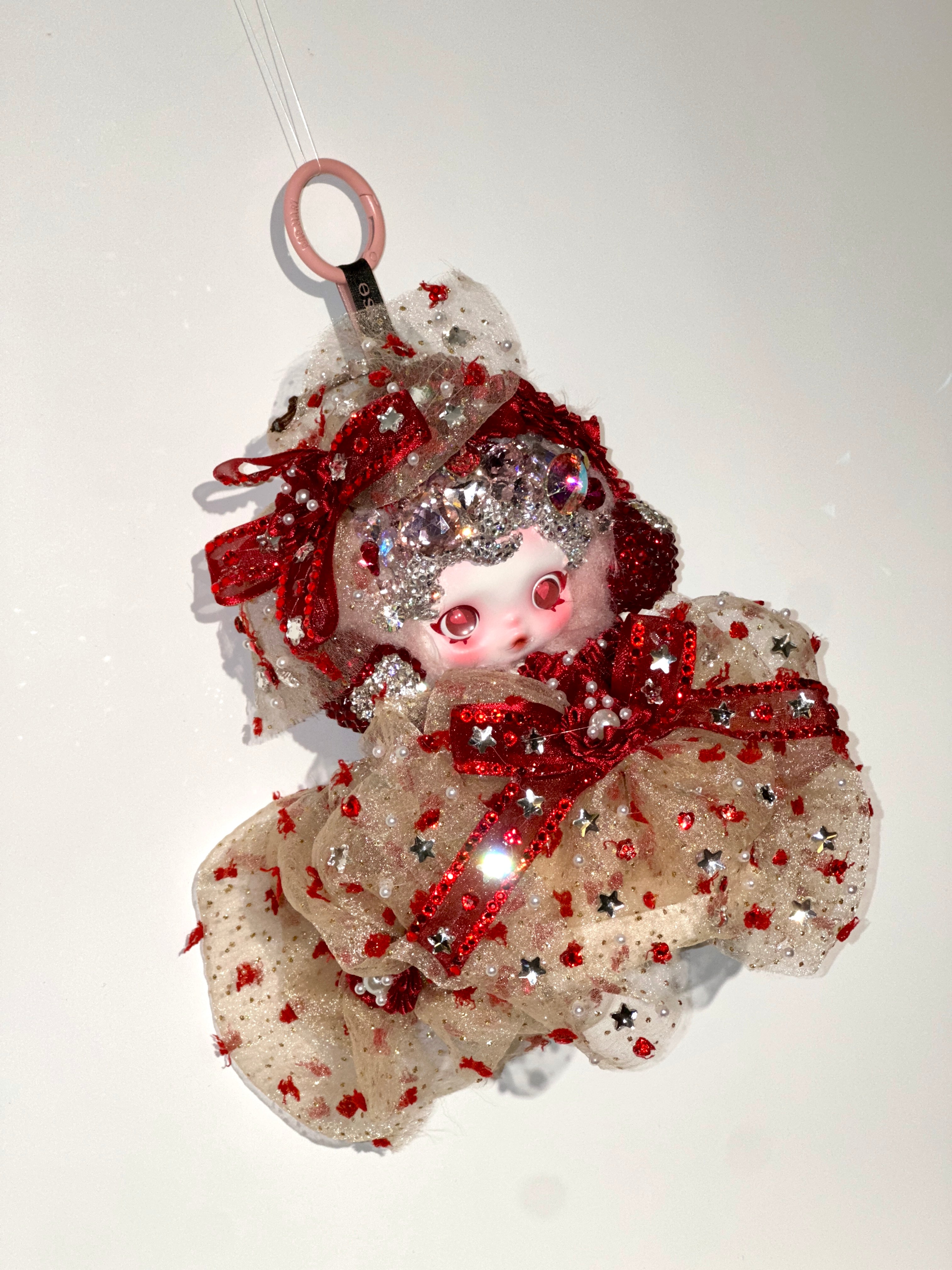 Luxury SKULLPANDA “Moldy Muffin” Doll | Swarovski Crystal Details | Premium Doll Outfit | Handmade & Customizable