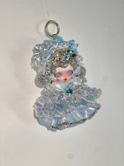 Luxury SKULLPANDA “Song of Snow” Doll | Swarovski Crystal Details | Premium Doll Outfit | Handmade Custom Design