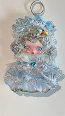 Luxury SKULLPANDA “Song of Snow” Doll | Swarovski Crystal Details | Premium Doll Outfit | Handmade Custom Design