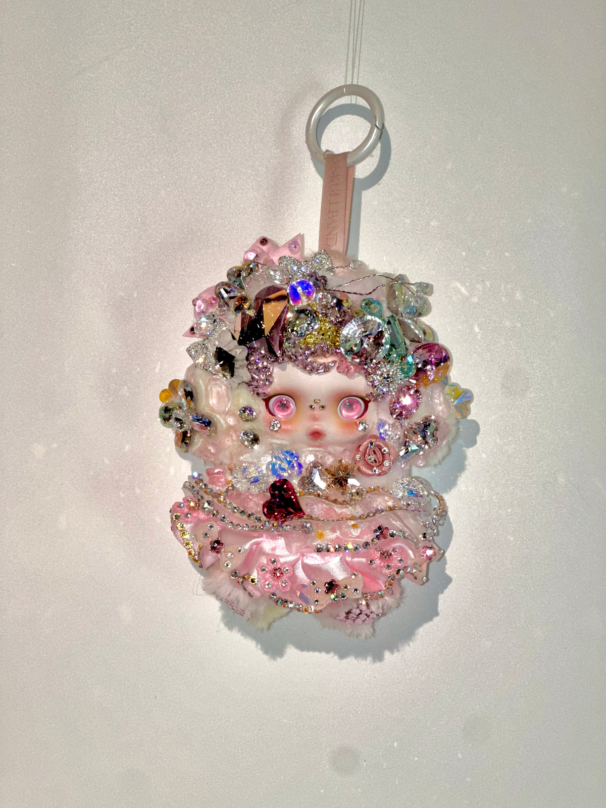 Luxury SKULLPANDA “In the Garden” Plush Doll | Swarovski Crystal Embellished | Shanghai Limited Edition | Handmade & Customizable
