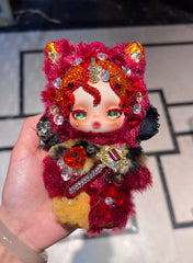 Secret Edition | Luxury Handmade Bling Skull Panda – Sunset Shimmer | My Little Pony Series | Partially Embellished with Swarovski Crystals | Customizable