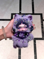 Luxury Handmade Bling Skull Panda – Twilight Sparkle | My Little Pony Series | Partially Embellished with Swarovski Crystals | Customizable