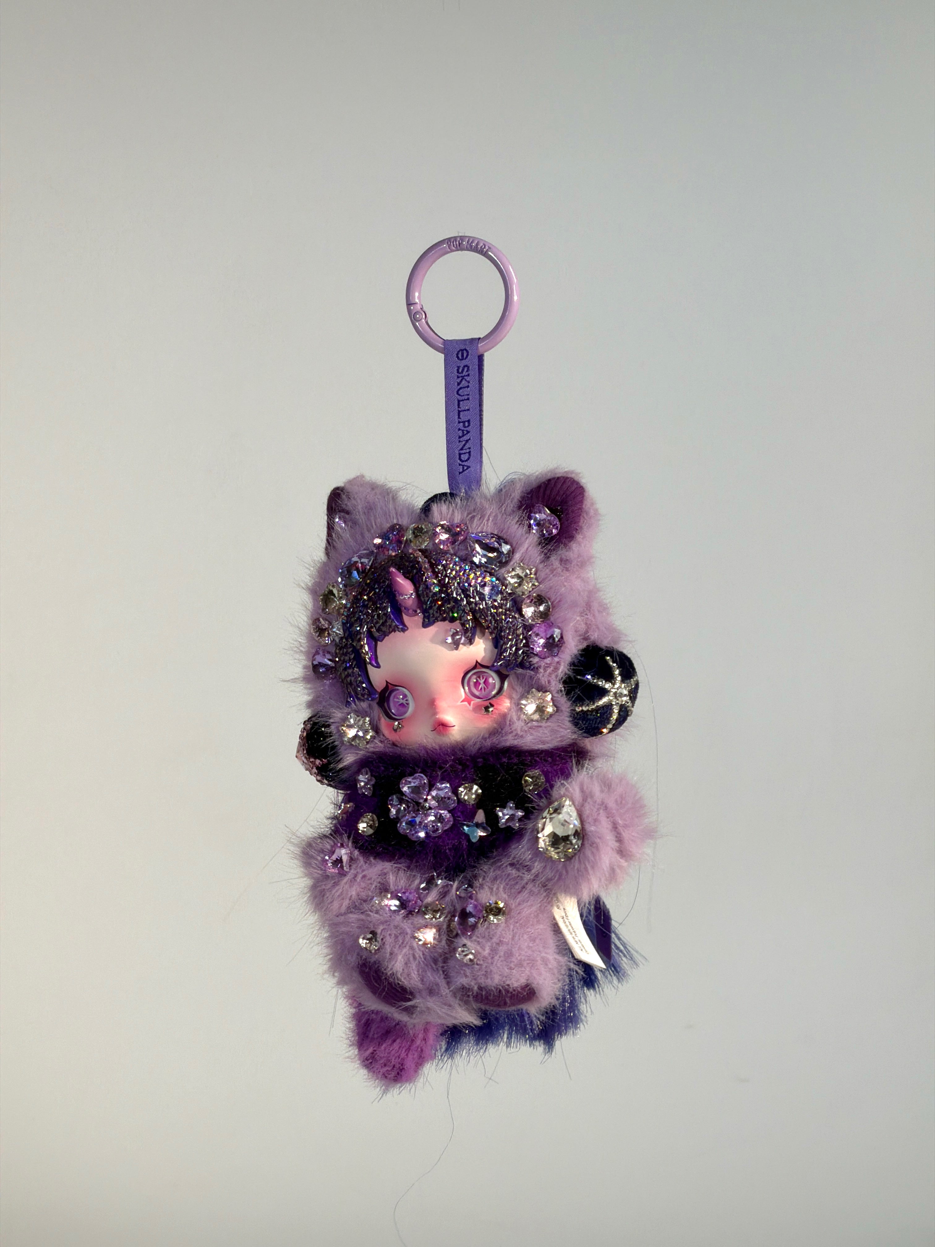 Luxury Handmade Bling Skull Panda – Twilight Sparkle | My Little Pony Series | Partially Embellished with Swarovski Crystals | Customizable