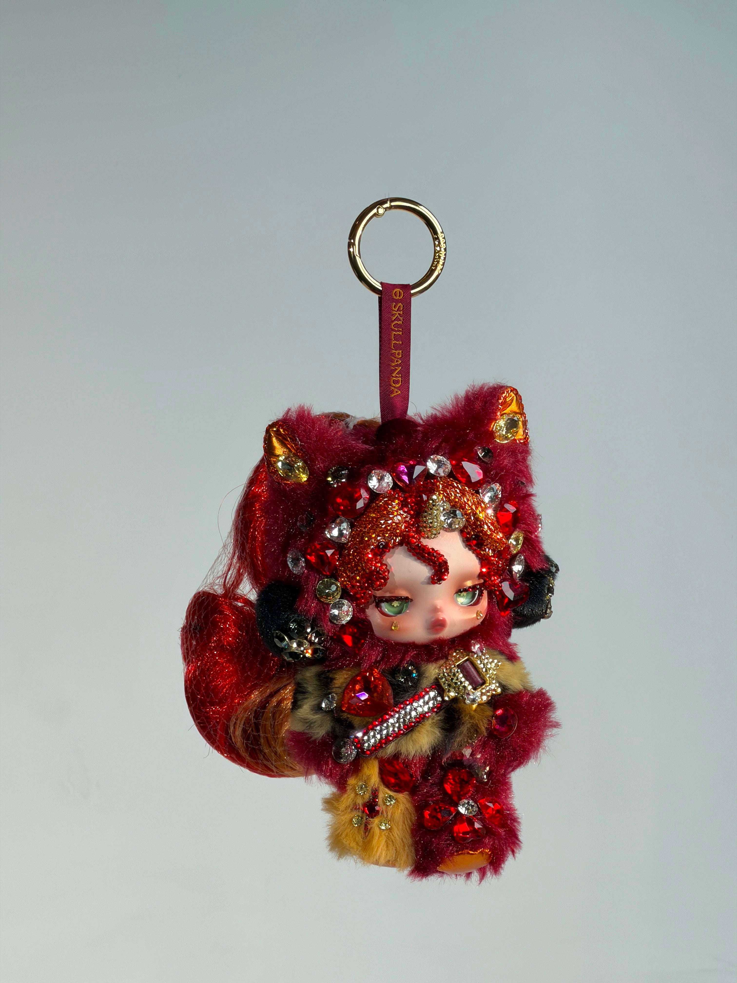Secret Edition | Luxury Handmade Bling Skull Panda – Sunset Shimmer | My Little Pony Series | Partially Embellished with Swarovski Crystals | Customizable