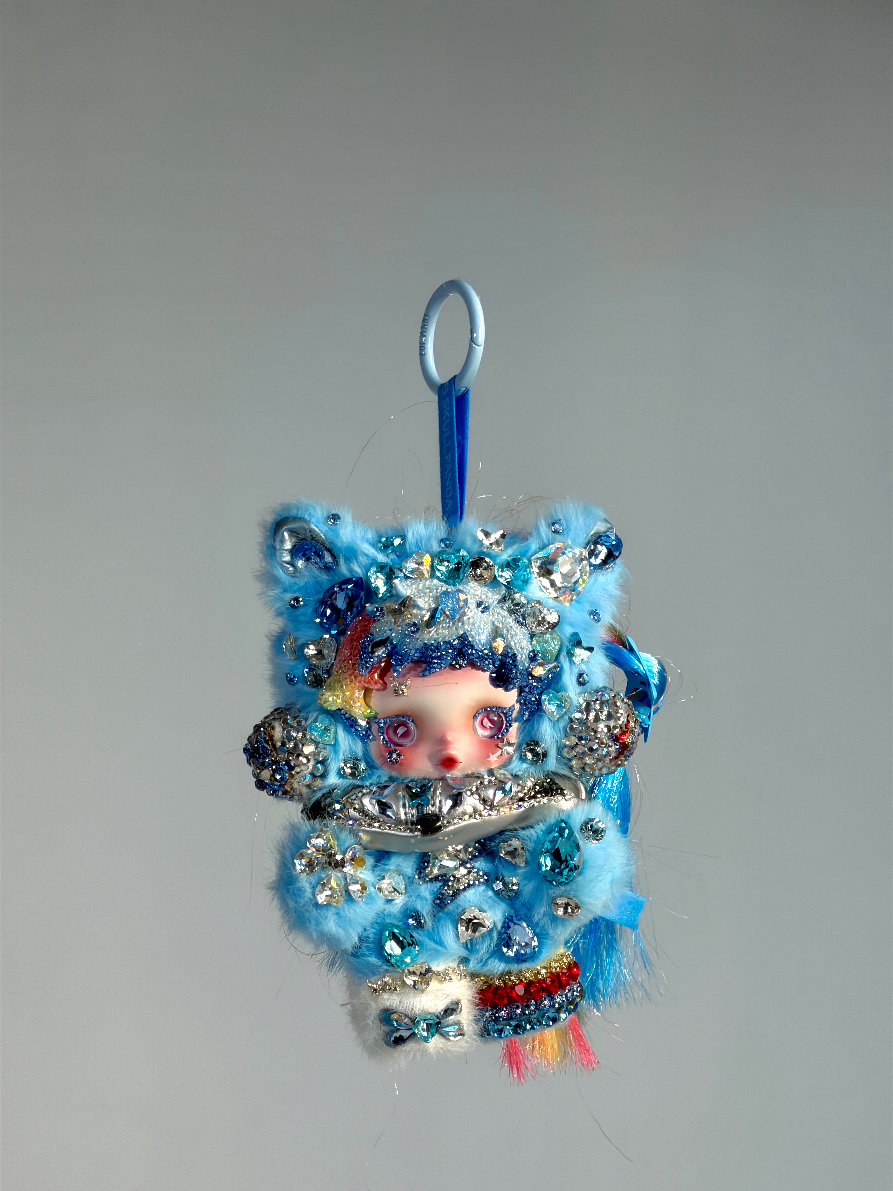 Luxury Handmade Bling Skull Panda – Rainbow Dash | My Little Pony Series | Partially Embellished with Swarovski Crystals | Customizable