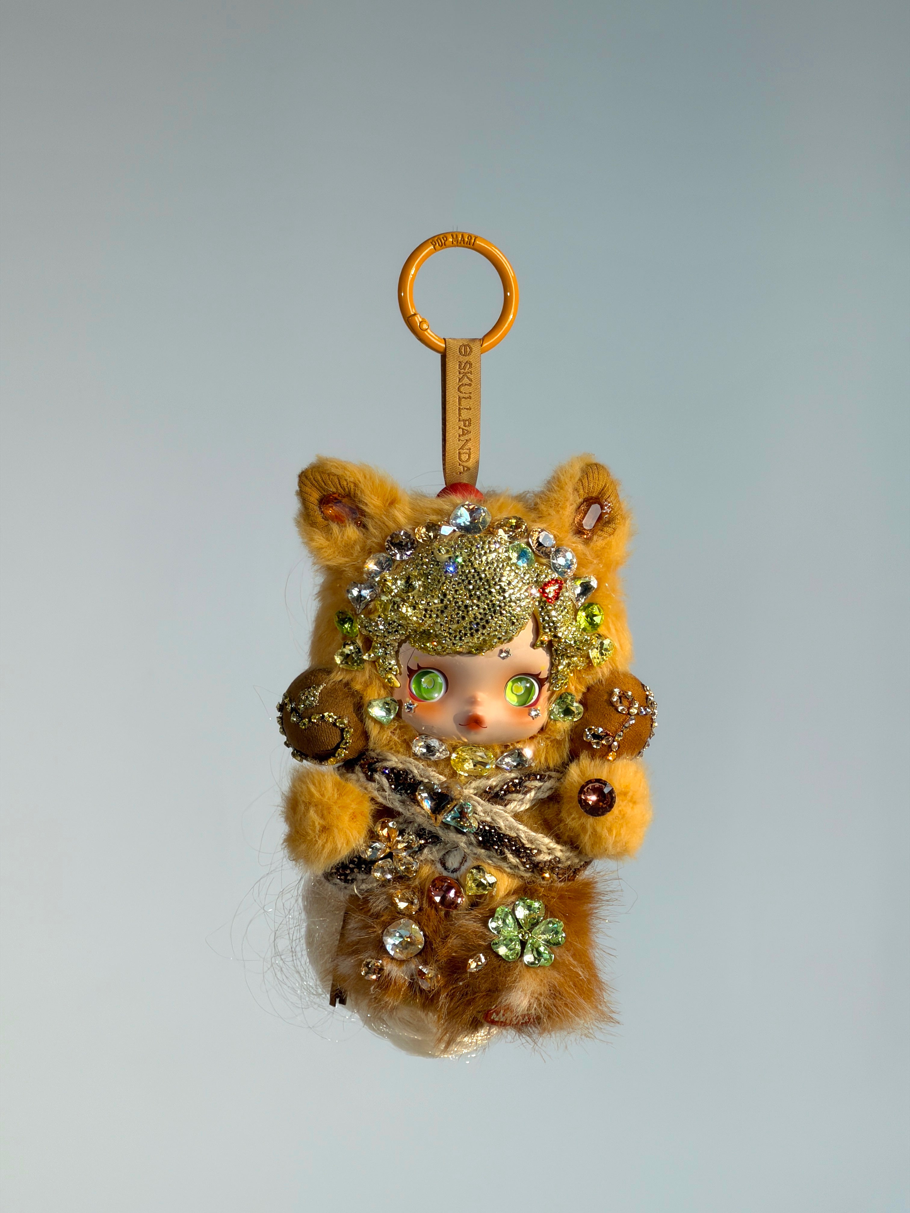 Luxury Handmade Bling Skull Panda – Applejack | My Little Pony Series | Partially Embellished with Swarovski Crystals | Customizable