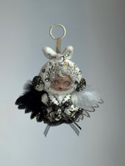 Luxury Handmade Bling Skull Panda – Mist | L'impressionnisme Series | Partially Embellished with Swarovski Crystals | Customizable