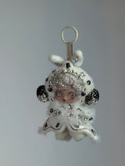 Luxury Handmade Bling Skull Panda – Mist | L'impressionnisme Series | Partially Embellished with Swarovski Crystals | Customizable