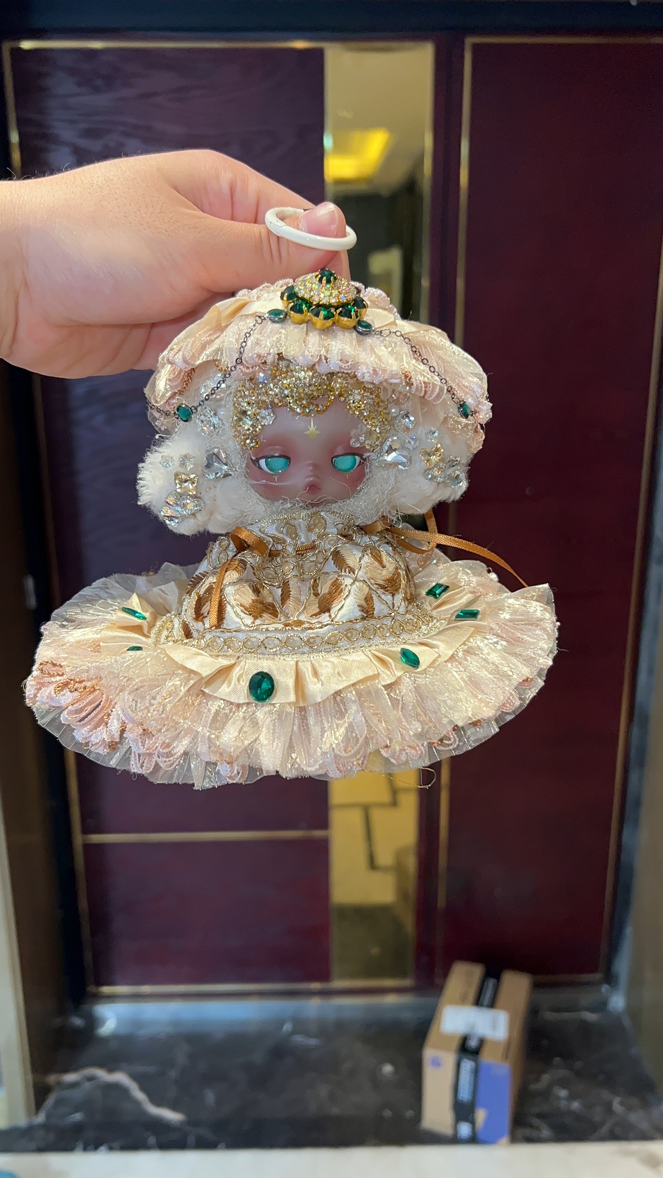 Luxury SKULLPANDA “Sandman” Doll | Swarovski Crystal Details | Premium Doll Outfit | Handmade & Customizable
