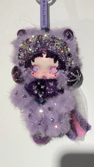 Luxury Handmade Bling Skull Panda – Twilight Sparkle | My Little Pony Series | Partially Embellished with Swarovski Crystals | Customizable