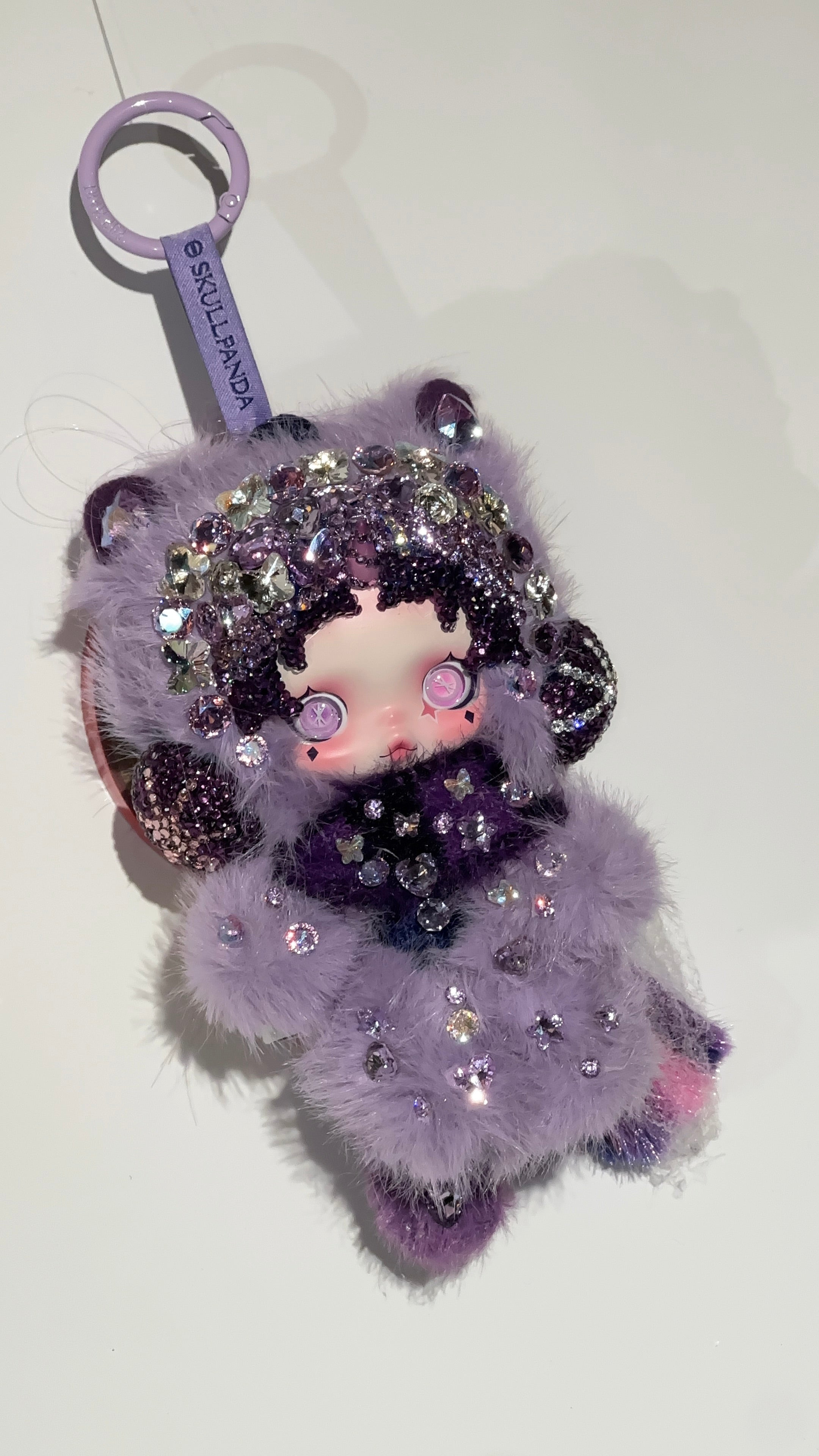 Luxury Handmade Bling Skull Panda – Twilight Sparkle | My Little Pony Series | Partially Embellished with Swarovski Crystals | Customizable