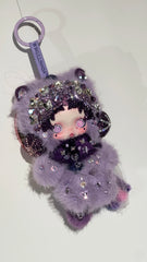 Luxury Handmade Bling Skull Panda – Twilight Sparkle | My Little Pony Series | Partially Embellished with Swarovski Crystals | Customizable