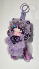 Luxury Handmade Bling Skull Panda – Twilight Sparkle | My Little Pony Series | Partially Embellished with Swarovski Crystals | Customizable