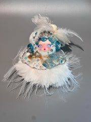Luxury SKULLPANDA “Song of Snow” Doll | Swarovski Crystal Details | Premium Doll Outfit | Handmade Custom Design