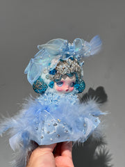 Luxury SKULLPANDA “Song of Snow” Doll | Swarovski Crystal Details | Premium Doll Outfit | Handmade Custom Design