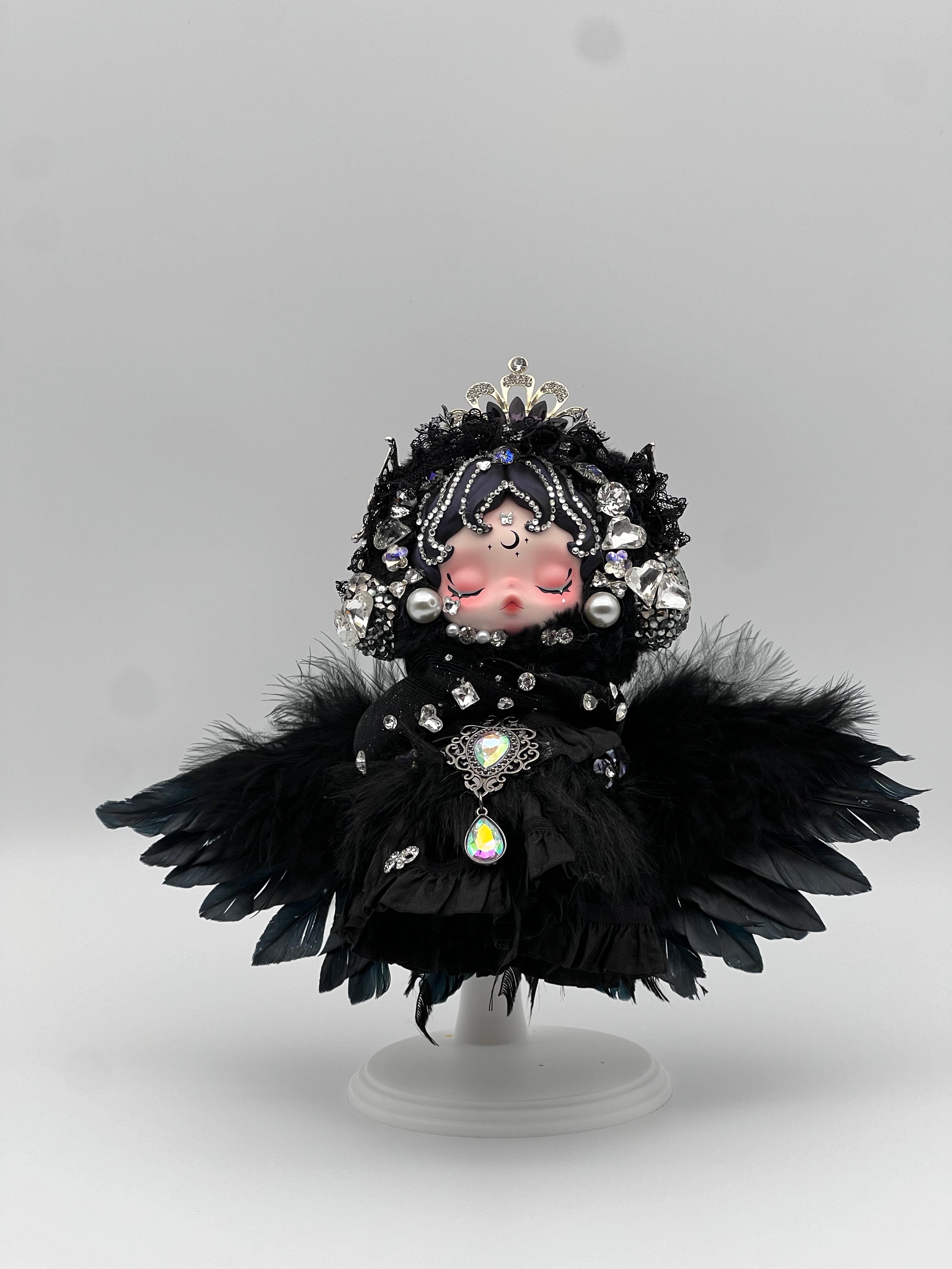 Darkness – SKULLPANDA You Found Me! Series Plush Doll Pendant（Custom Bling Edition）