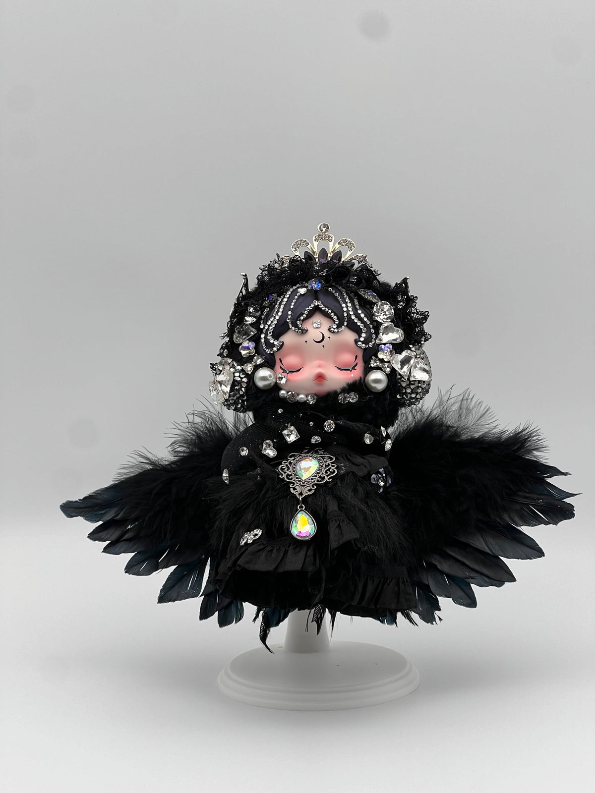 Darkness – SKULLPANDA You Found Me! Series Plush Doll Pendant（Custom Bling Edition）