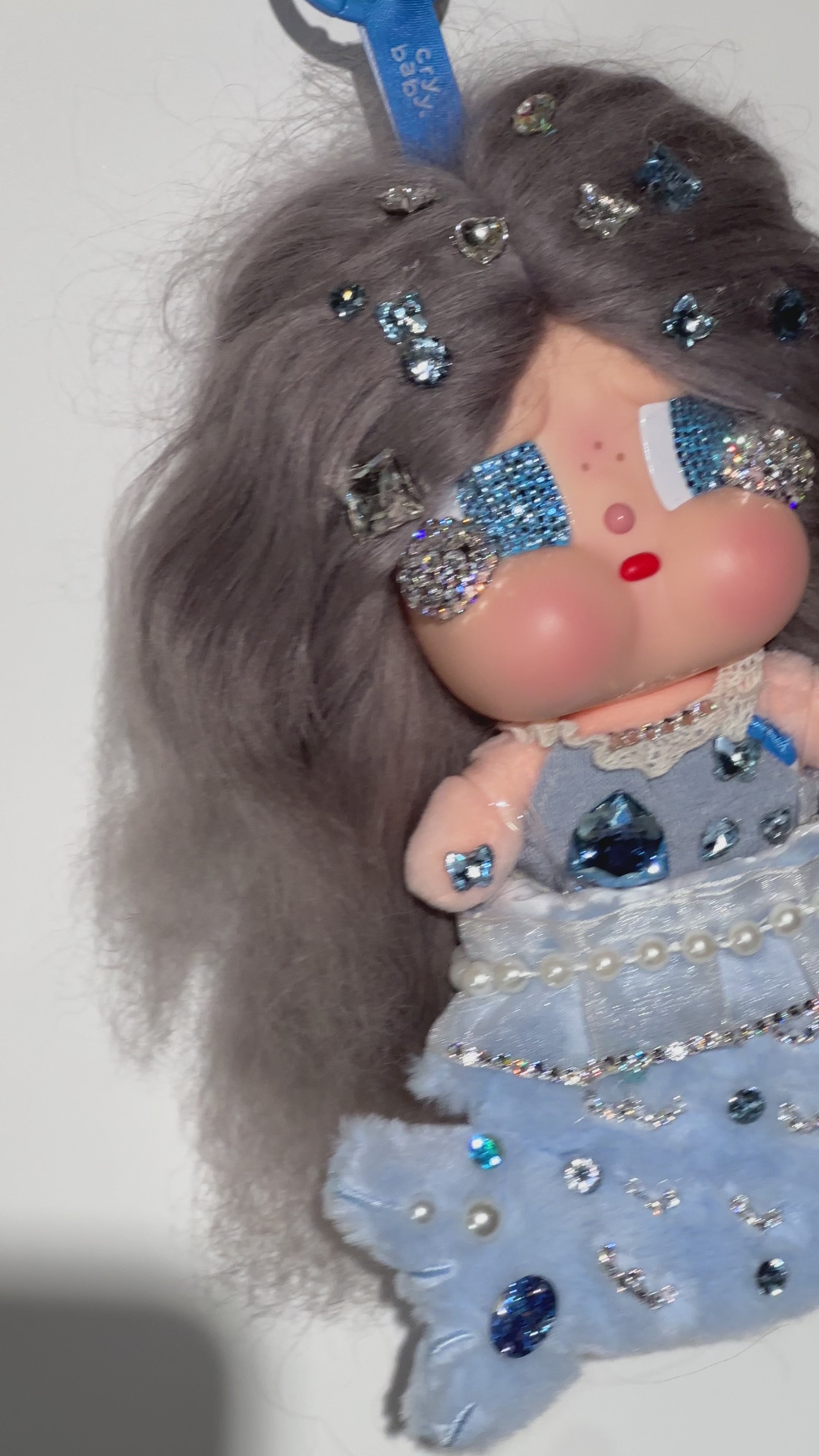 Authentic CRYBABY SUNBATHING – Luxury Crystal Hair Edition